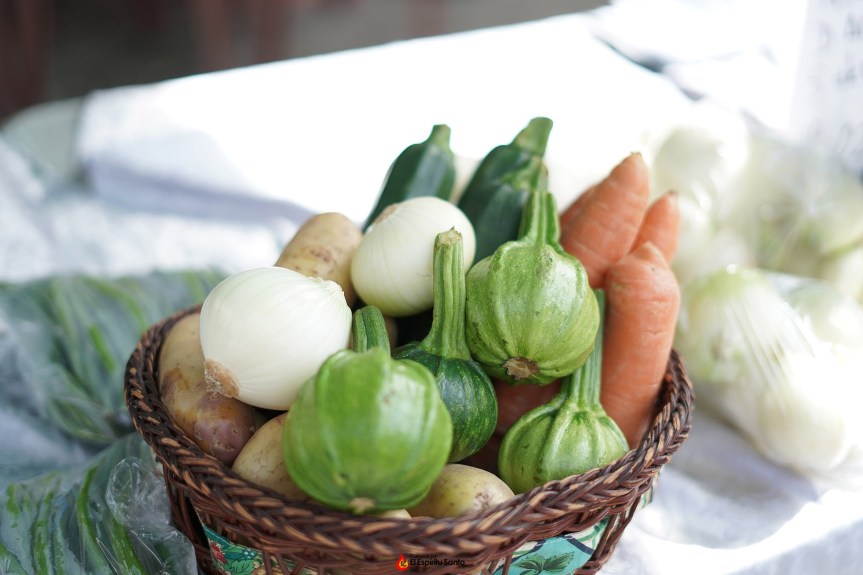 Frutas y verduras en apoyo a las obras&nbsp;sociales.