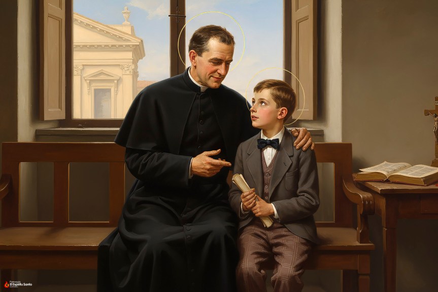 Don Bosco y Domingo Savio hablan sobre la Inmaculada&nbsp;Concepción