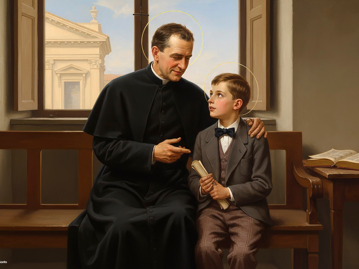 Don Bosco y Domingo Savio hablan sobre la Inmaculada&nbsp;Concepción