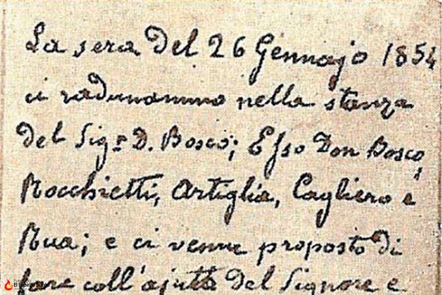 La primera vez que fueron llamados&nbsp;Salesianos