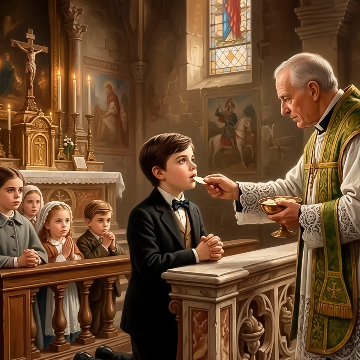 Domingo Savio hace su Primera&nbsp;Comunión