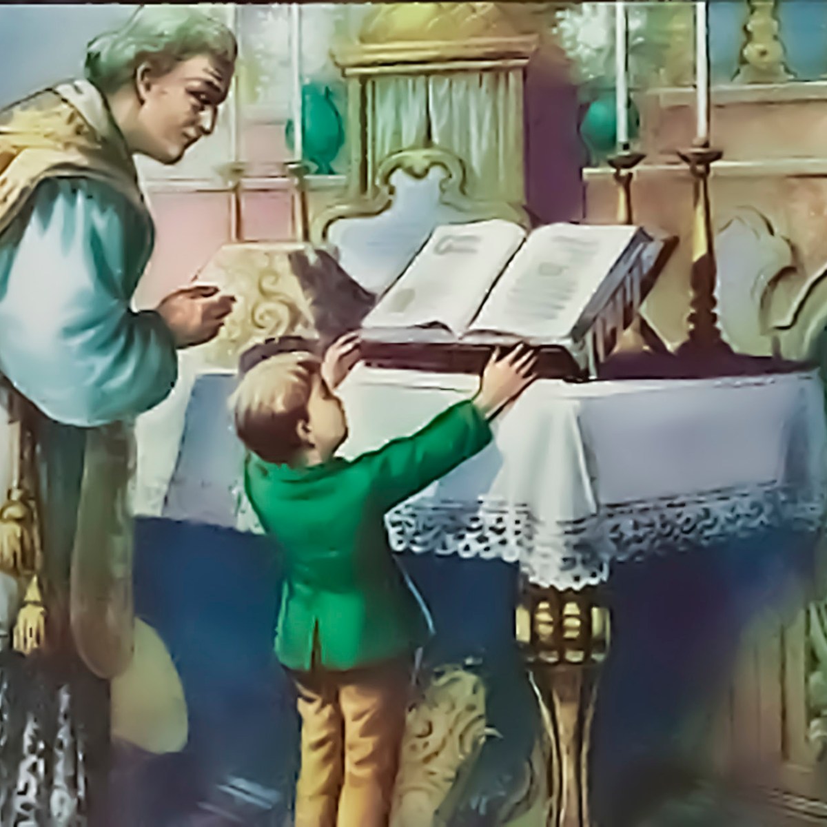 Su ejemplar conducta en Murialdo. Edificantes rasgos de virtud. Su asistencia a la escuela del&nbsp;pueblo