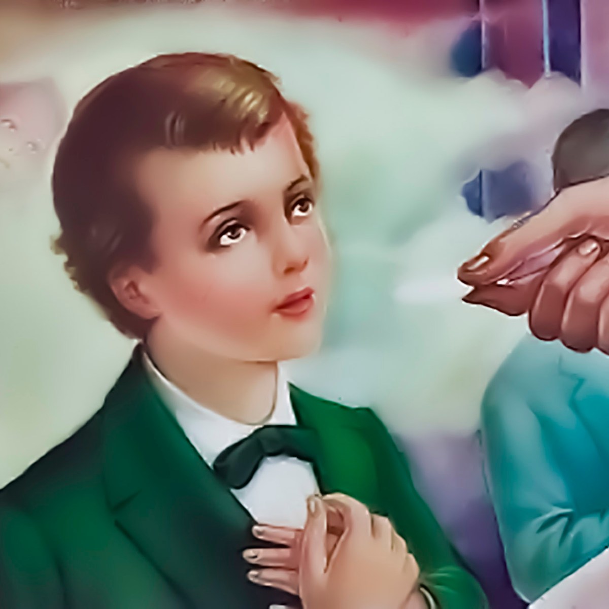 Es admitido a la primera comunión. Preparación. Recogimiento y recuerdos de aquel&nbsp;día