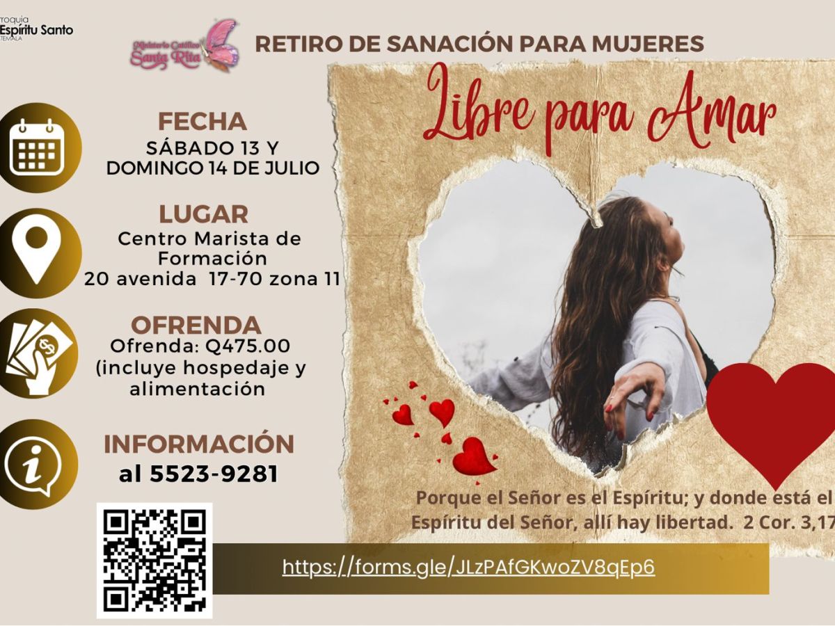 Libre para amar: retiro de&nbsp;sanación