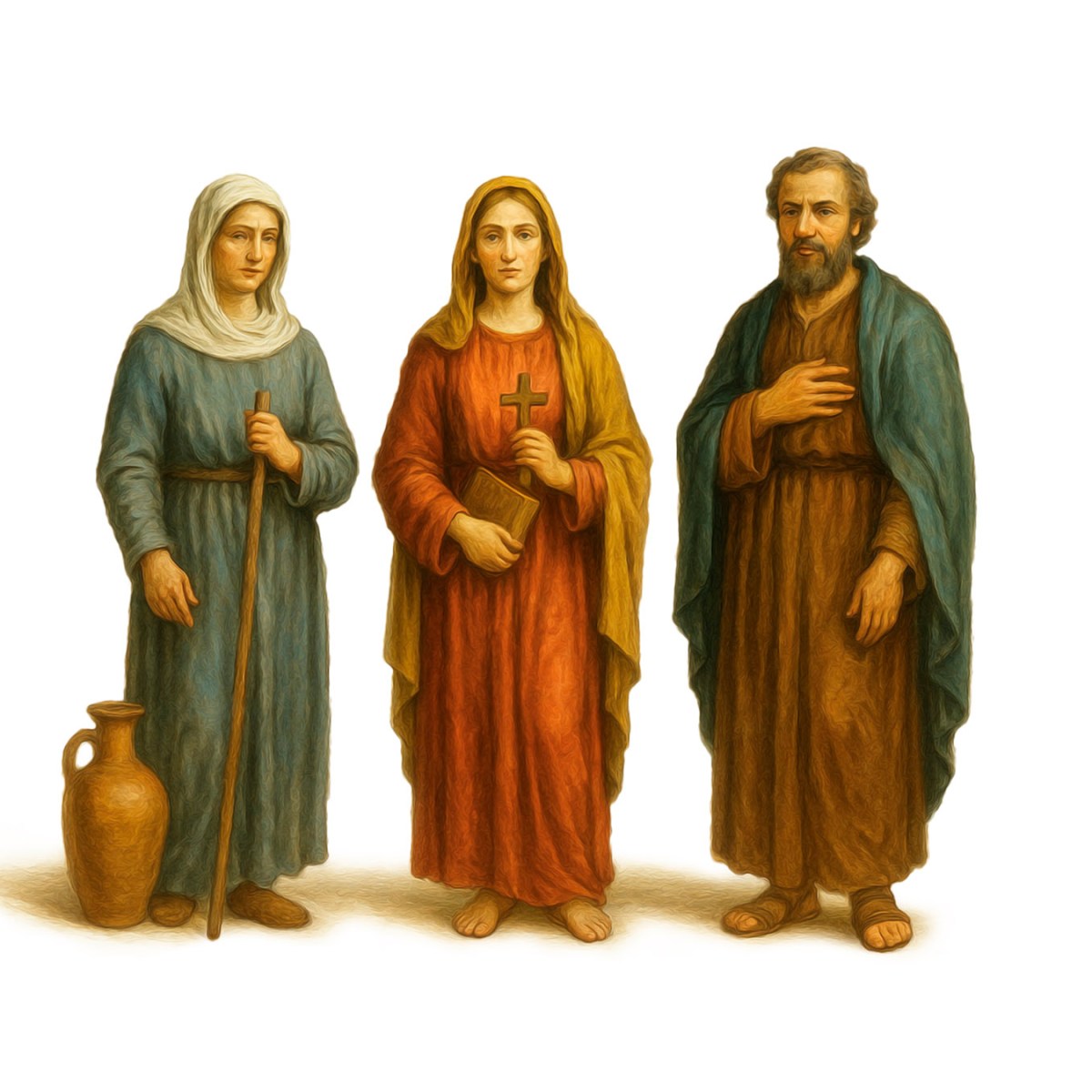 Santos Marta, María y&nbsp;Lázaro