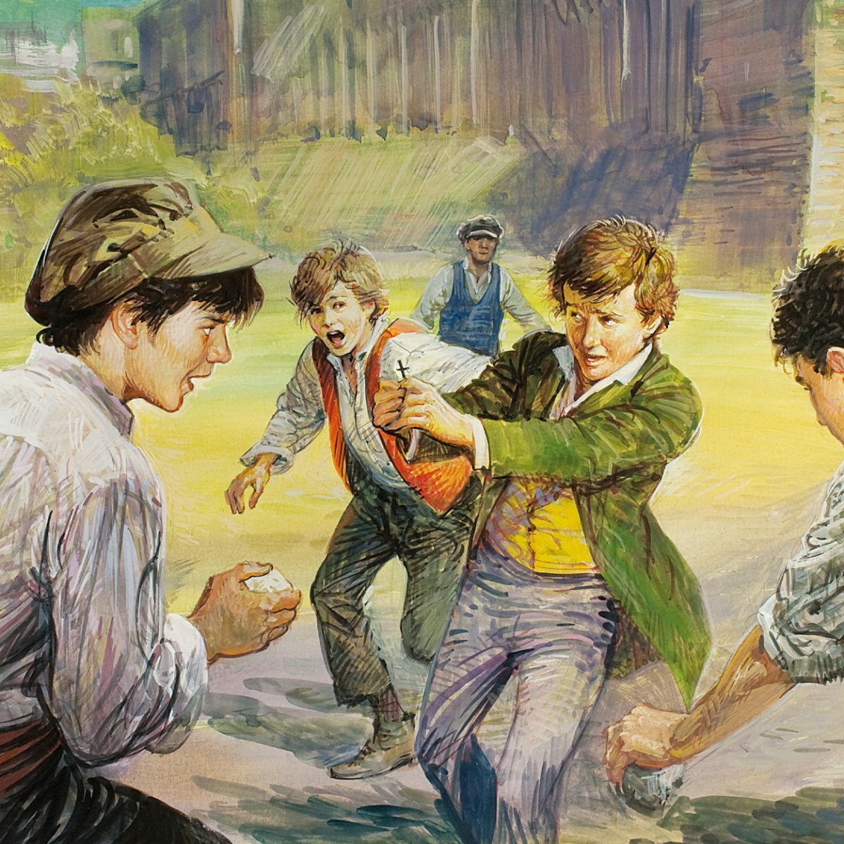 Estudia latín. Anécdotas. Su conducta en clase. Impide un desafío. Evita un&nbsp;peligro