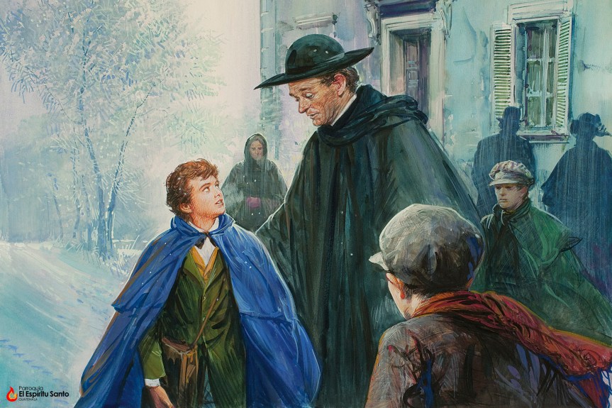 Su conducta en la Escuela de Castelnuovo de Asti. Palabras de su&nbsp;maestro