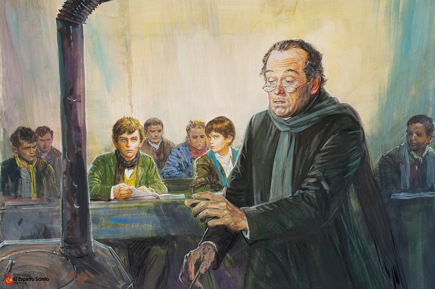 En la escuela de Mondonio. Soporta una grave&nbsp;calumnia