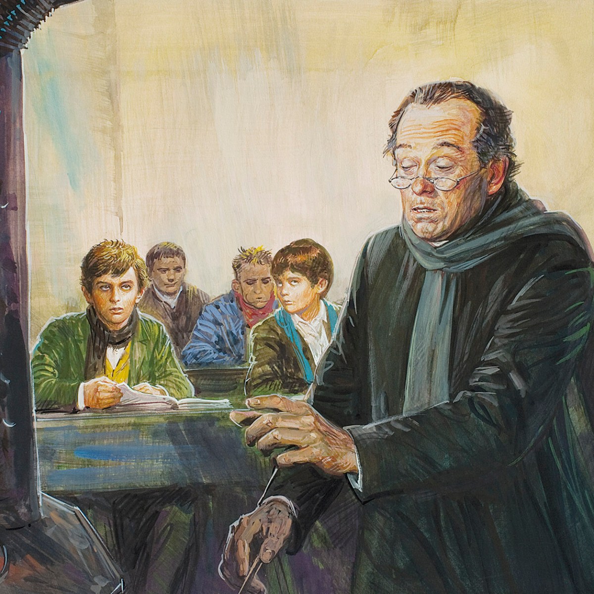 En la escuela de Mondonio. Soporta una grave&nbsp;calumnia