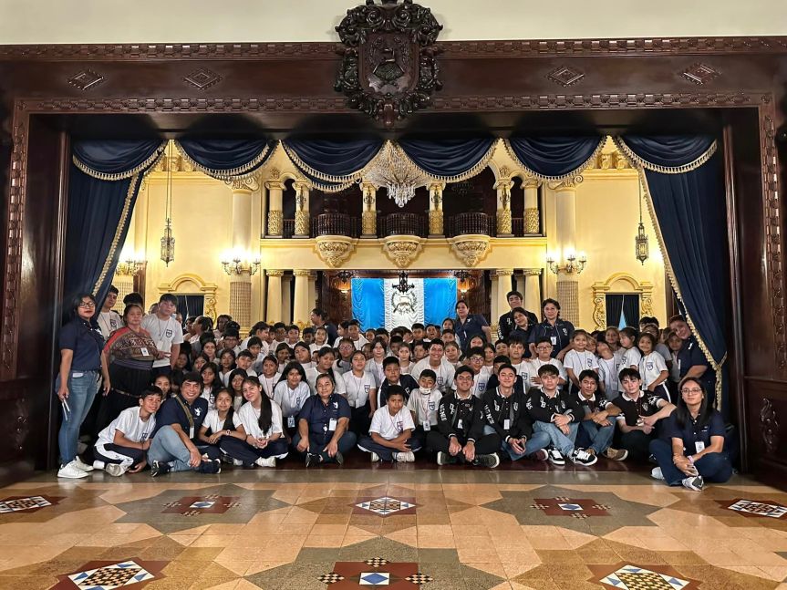 De visita en el Palacio&nbsp;Nacional