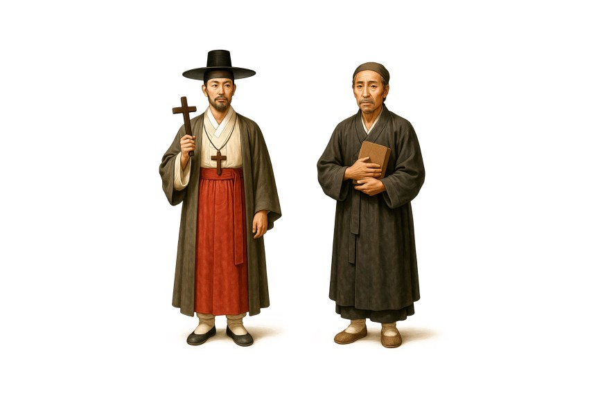 Santos Andrés Kim y Pablo&nbsp;Chong