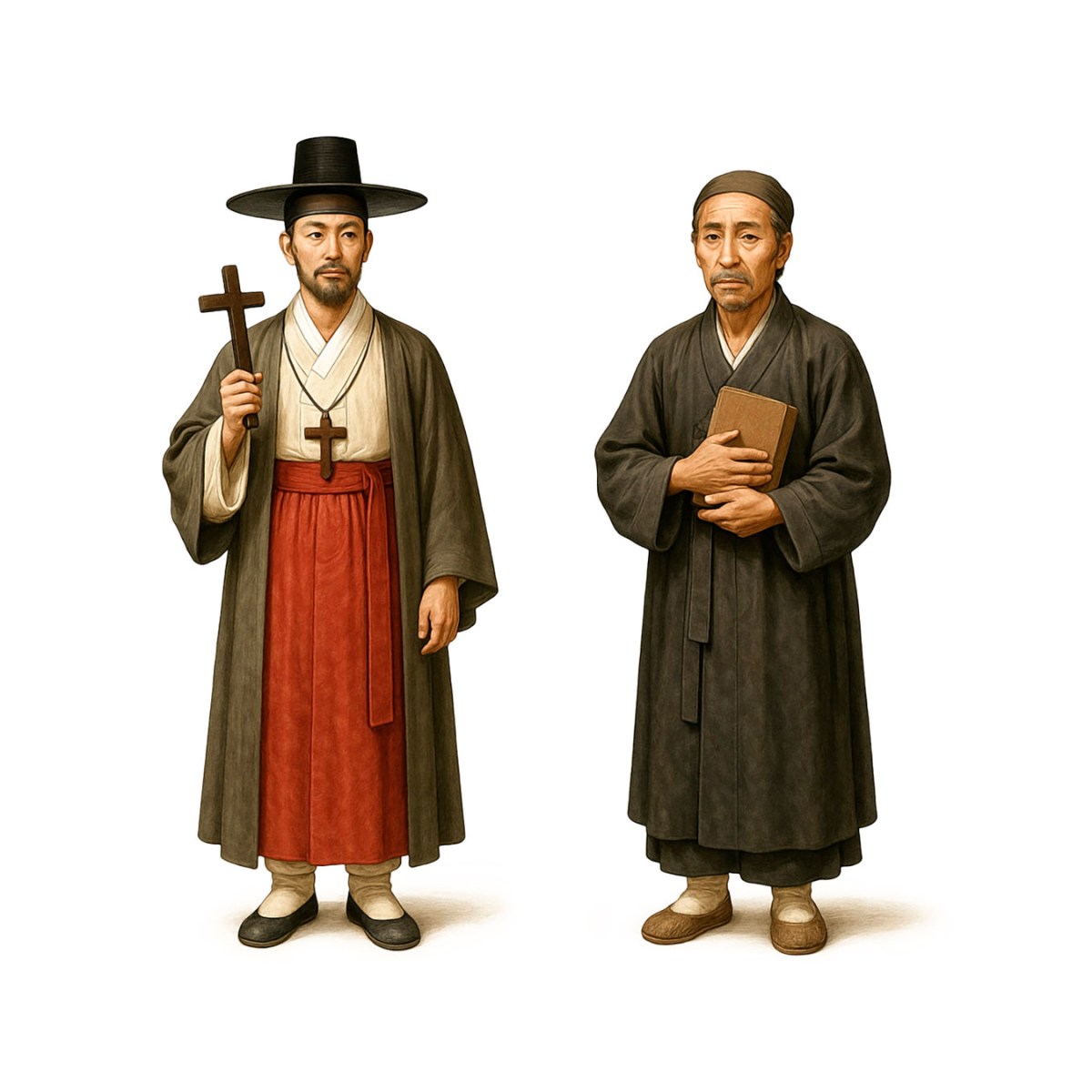 Santos Andrés Kim y Pablo&nbsp;Chong