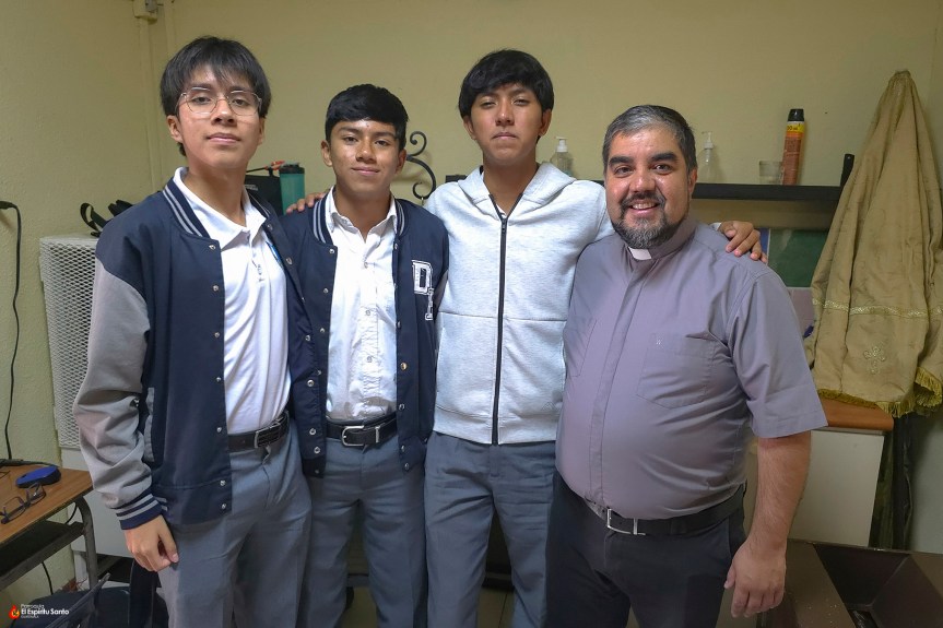 Estudiantes del Colegio Don Bosco inician prácticas en Casa&nbsp;Inspectorial
