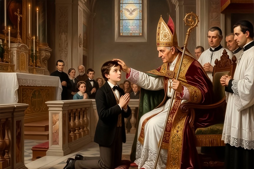 Domingo Savio recibe la&nbsp;Confirmación