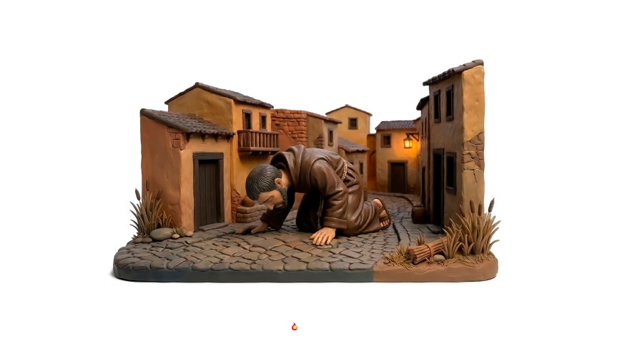 La llegada del Hermano Pedro a la&nbsp;Antigua